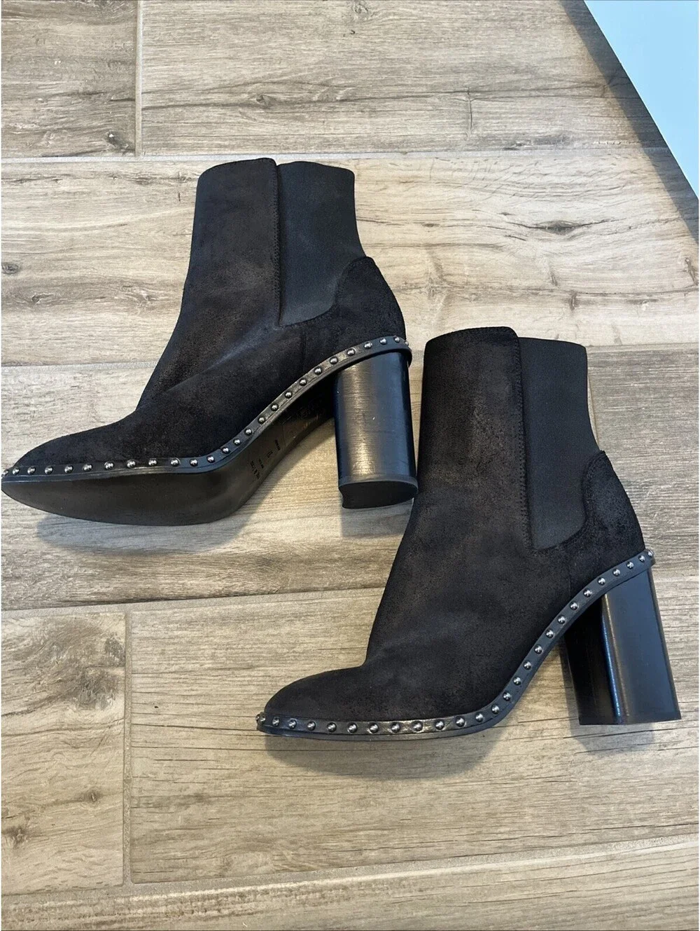 RAG AND BONE LADIES BLACK CHELSEA ANKLE BOOTS SIZE IT37/US7 MADE IN ITALY